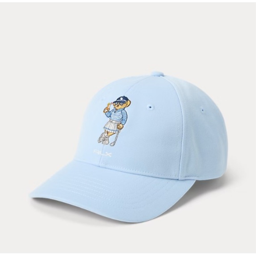 Ralph Lauren RLX Womens Polo Bear Ball Cap Embroidered Cold Spring Blue One Size